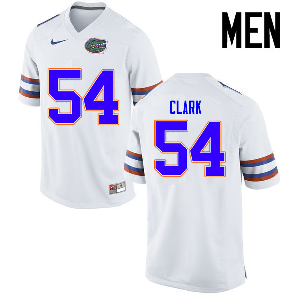 Men Florida Gators #54 Khairi Clark College Football Jerseys Sale-White